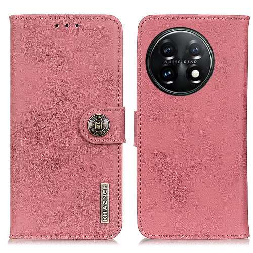 KHAZNEH KHAZNEH OnePlus 11 5G Fodral Läder Rosa