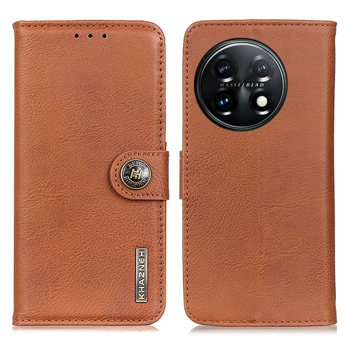 KHAZNEH KHAZNEH OnePlus 11 5G Fodral Läder Brun