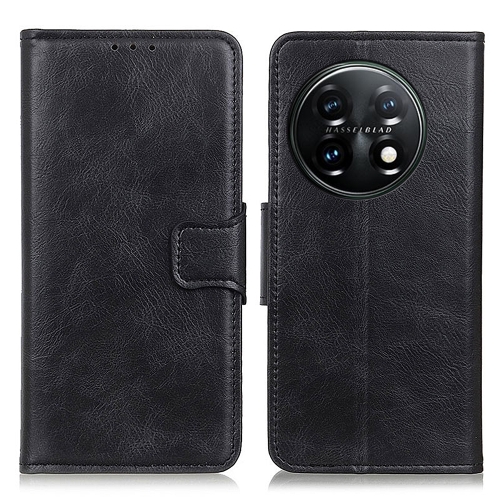  OnePlus 11 5G Fodral Crazy Horse Läder Svart