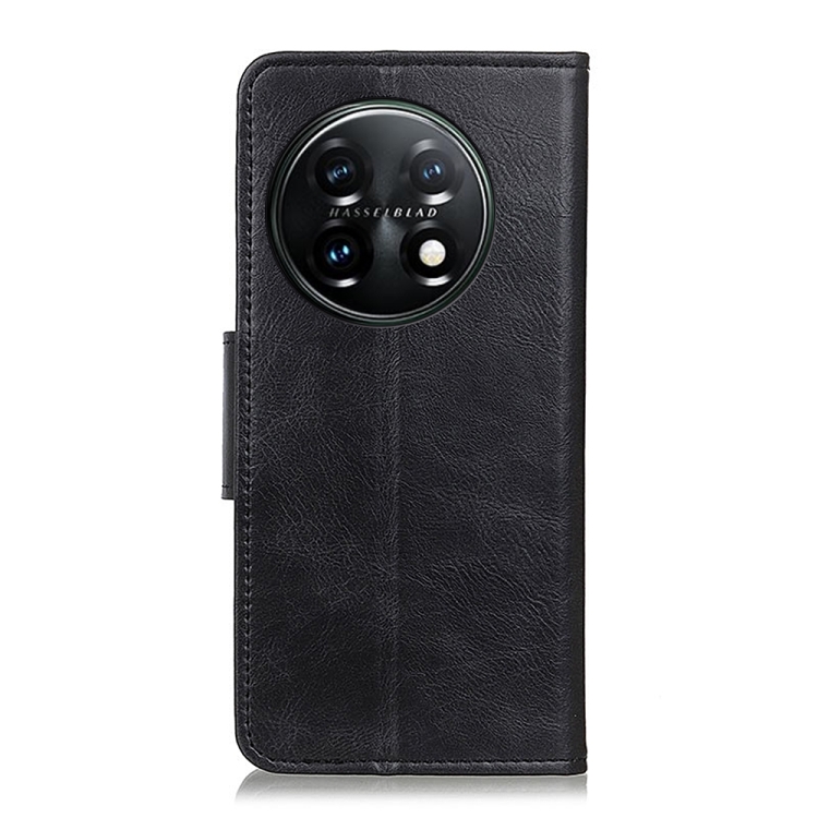  OnePlus 11 5G Fodral Crazy Horse Läder Svart