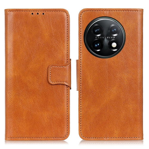  OnePlus 11 5G Fodral Crazy Horse Läder Brun