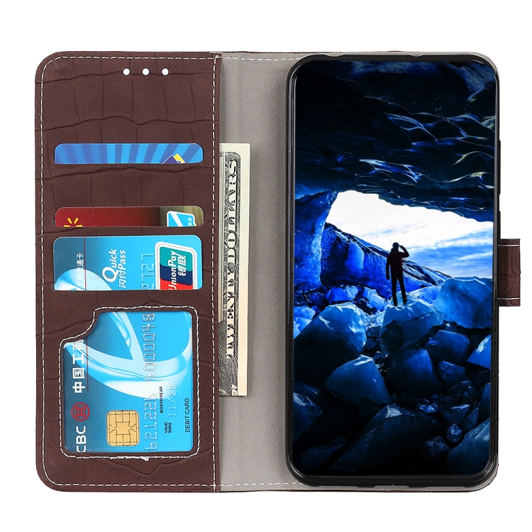  OnePlus 11 5G Fodral Krokodil Textur Läder Brun