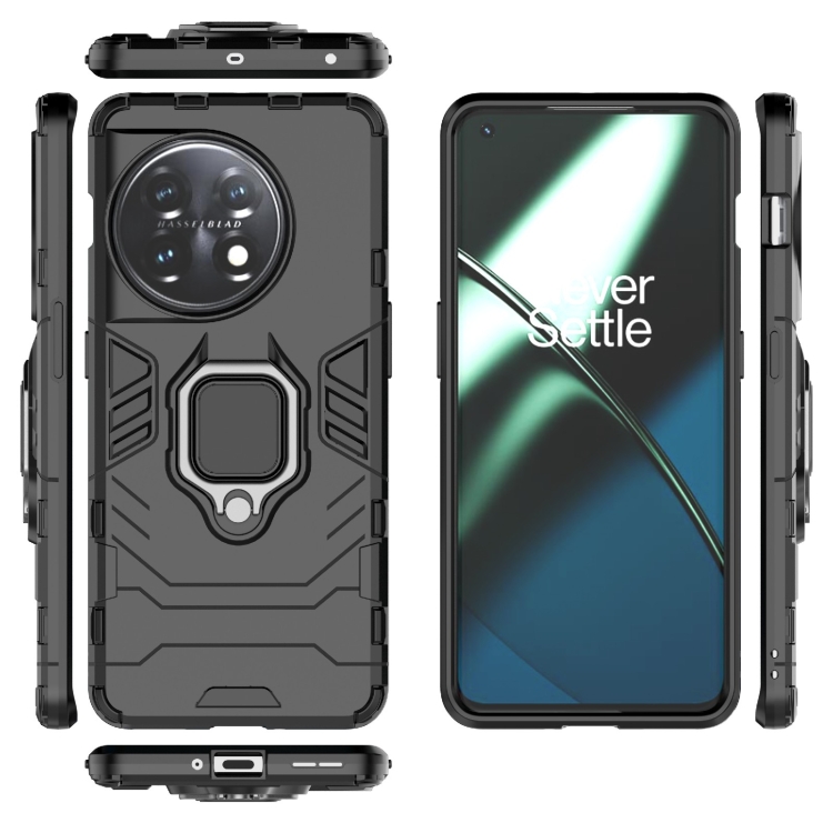  OnePlus 11 5G Skal Ring Hybrid Armor Svart