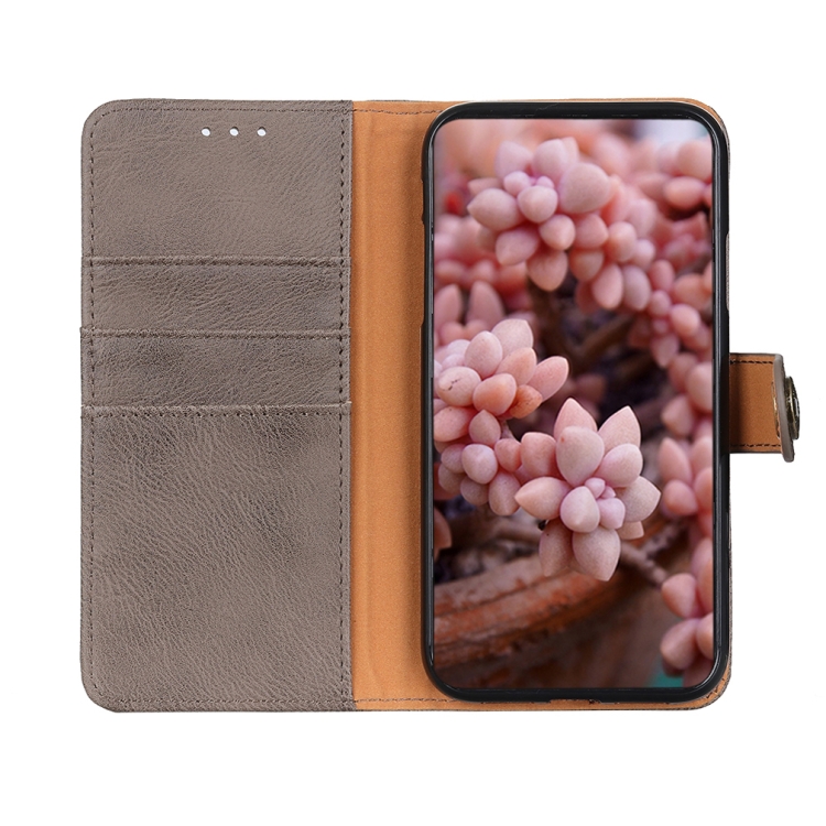 KHAZNEH KHAZNEH Motorola Moto G73 5G Fodral Läder Khaki