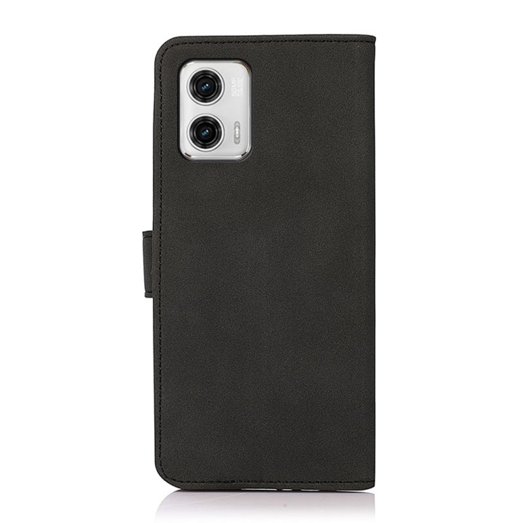 KHAZNEH KHAZNEH Motorola Moto G73 5G Fodral Matt Läder Svart