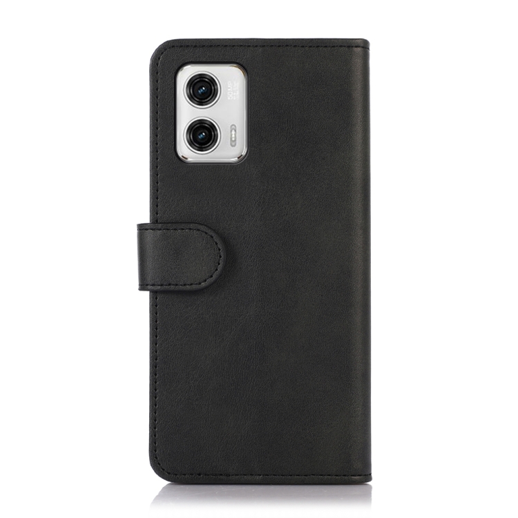  Motorola Moto G73 5G Fodral Solid Läder Svart