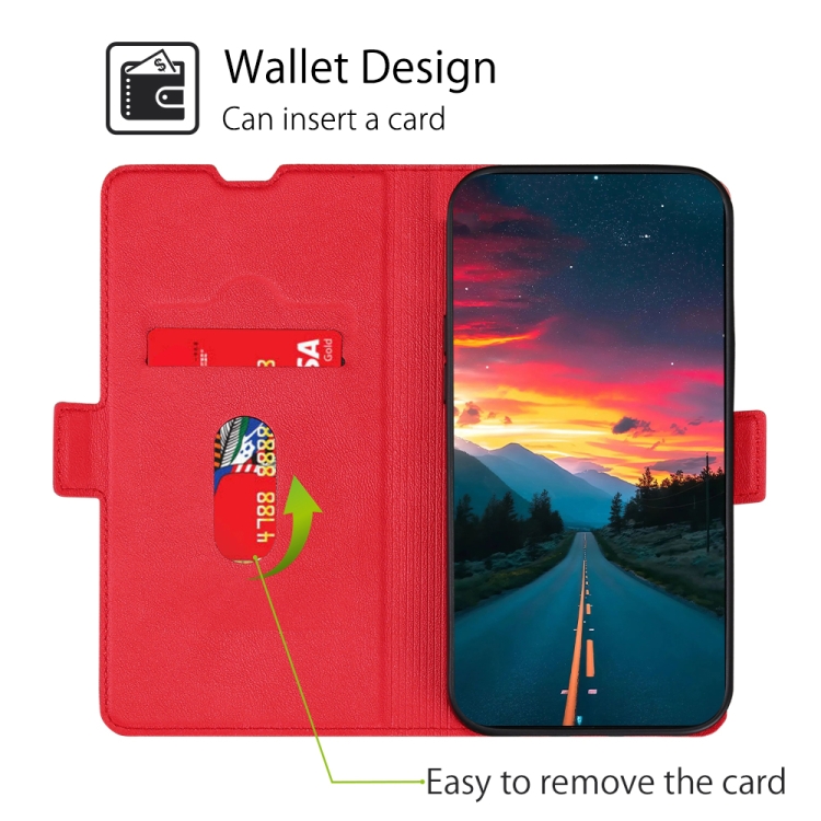  Motorola Moto G13 / G23 / G53 5G Fodral Slim Röd