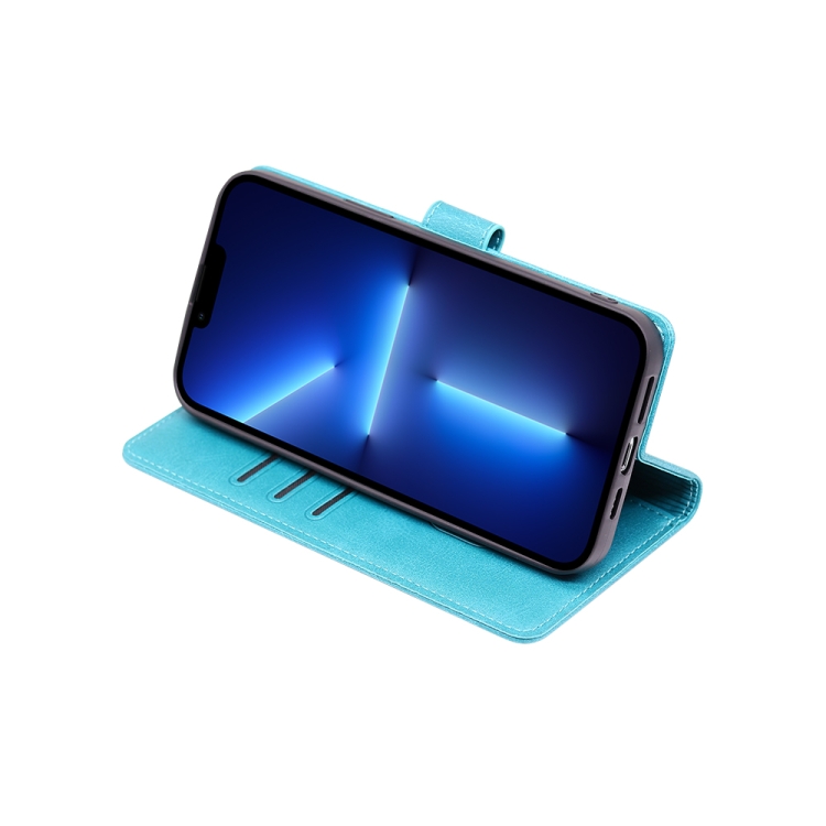  Motorola Moto G13 / G23 / G53 5G Fodral Solid Läder Blå