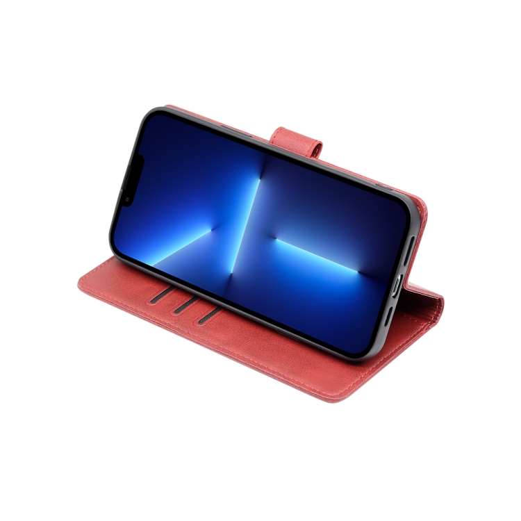  Motorola Moto G13 / G23 / G53 5G Fodral Solid Läder Röd