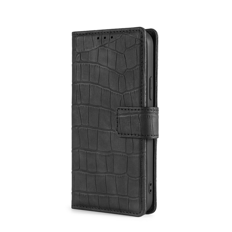  Motorola Moto G13 / G23 / G53 5G Fodral Krokodil Textur Svart