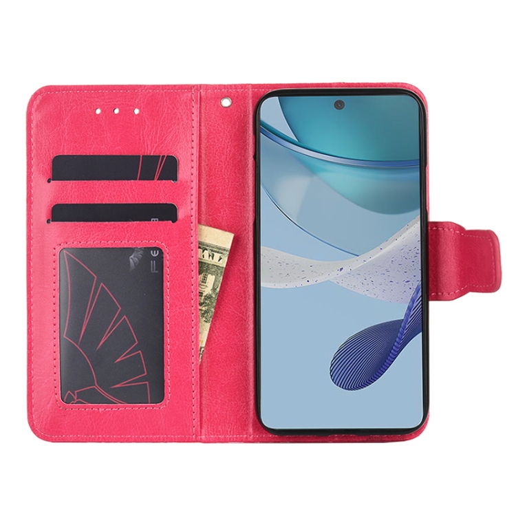  Motorola Moto G13 / G23 / G53 5G Fodral Läder Rosa/Röd