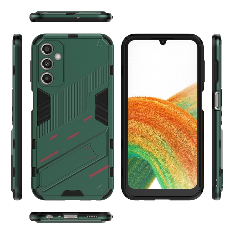  Samsung Galaxy A24 5G Skal Hybrid Kickstand Grön