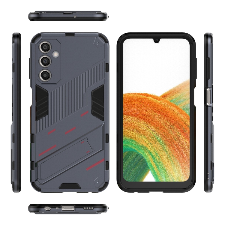  Samsung Galaxy A24 5G Skal Hybrid Kickstand Grå