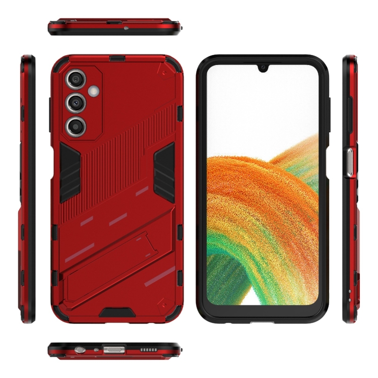  Samsung Galaxy A24 5G Skal Hybrid Kickstand Röd