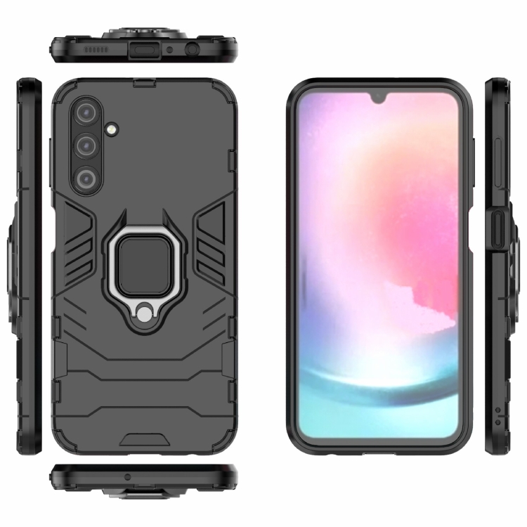  Samsung Galaxy A24 5G Skal Ring Hybrid Armor Svart
