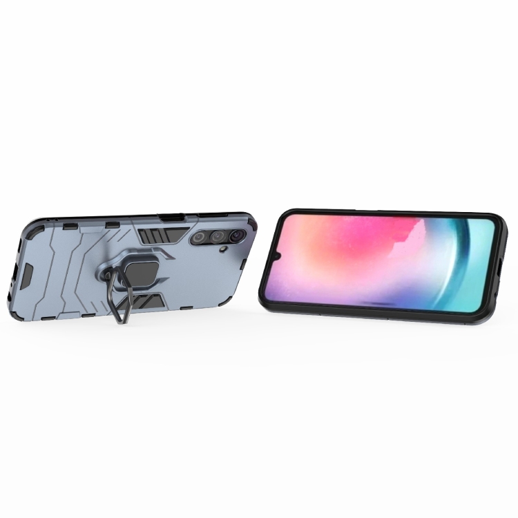  Samsung Galaxy A24 5G Skal Ring Hybrid Armor Blå