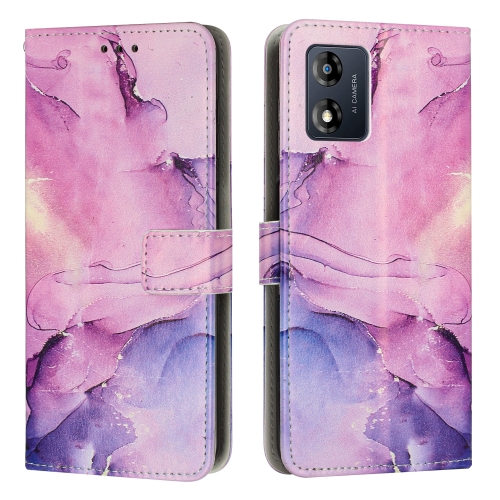  Motorola Moto E13 Fodral Marmor Lila