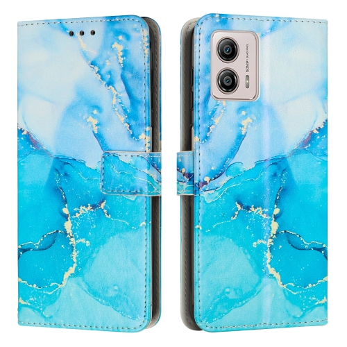  Motorola Moto G73 5G Fodral Marmor Blå/Grön