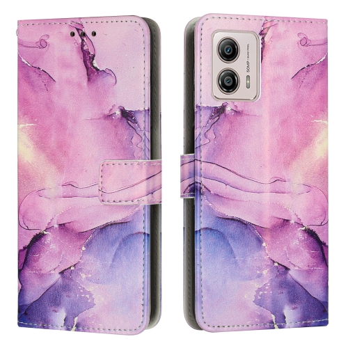  Motorola Moto G73 5G Fodral Marmor Lila