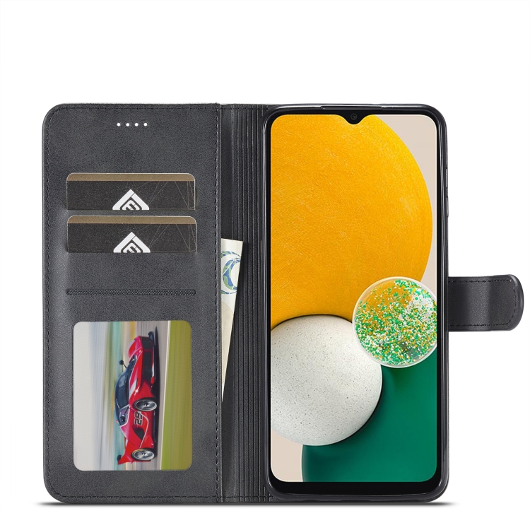 LC.IMEEKE LC.IMEEKE Samsung Galaxy A24 5G Fodral Läder Svart