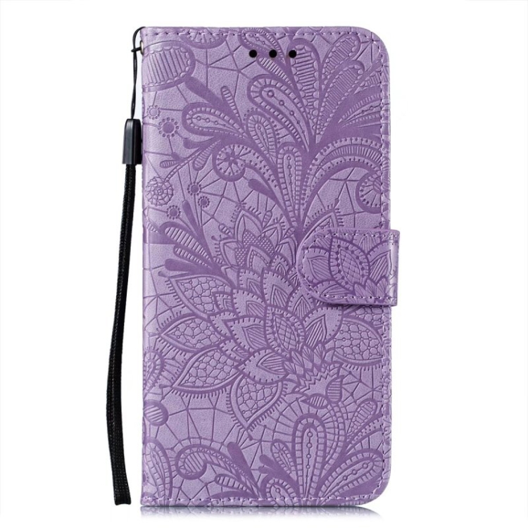  Samsung Galaxy A24 5G Fodral Med Blommigt Tryck Lila