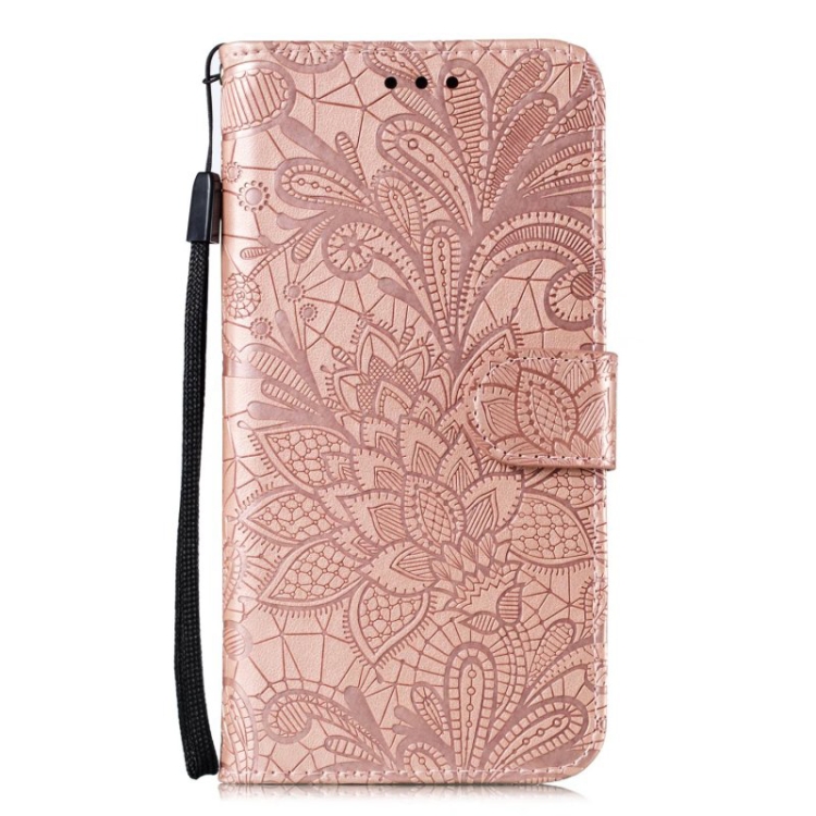  Samsung Galaxy A24 5G Fodral Med Blommigt Tryck Roséguld