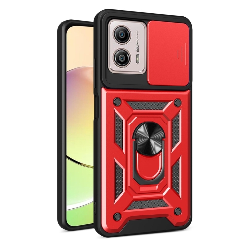 Motorola Moto G13 / G23 / G53 5G Skal CamShield Ring Röd