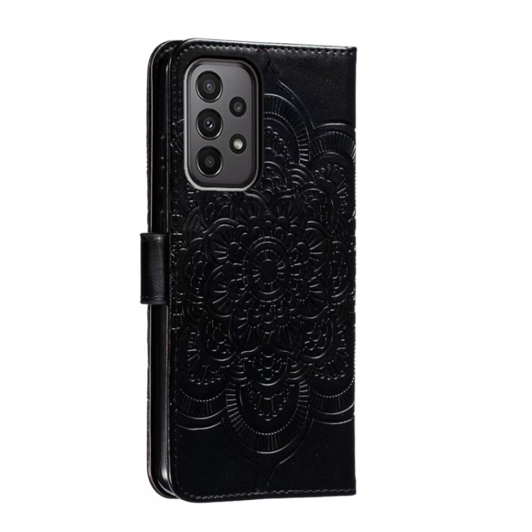  Samsung Galaxy A24 5G Fodral Mandala Läder Svart