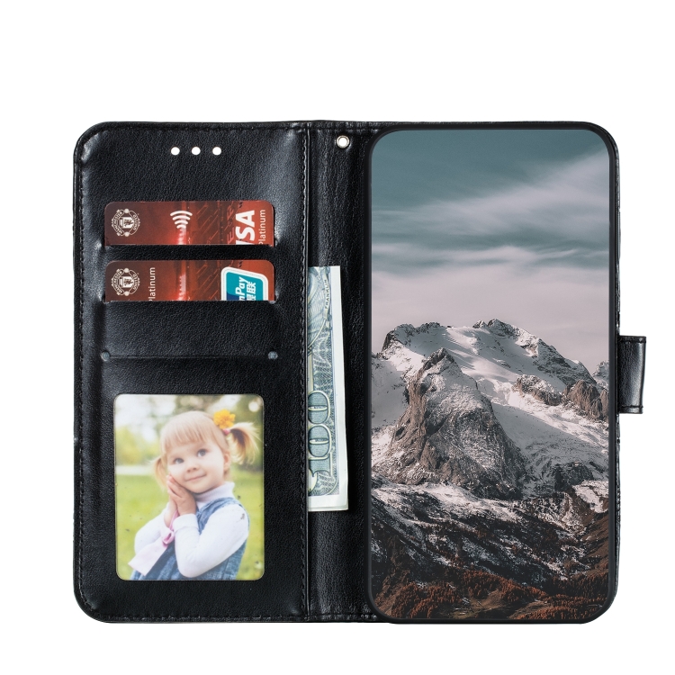  Samsung Galaxy A24 5G Fodral Mandala Läder Svart