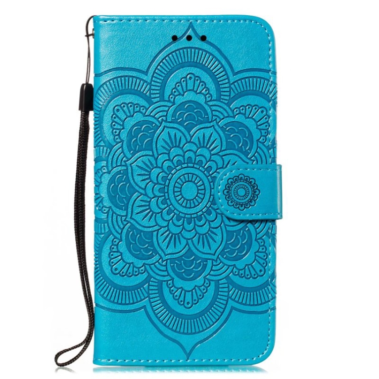  Samsung Galaxy A24 5G Fodral Mandala Läder Blå