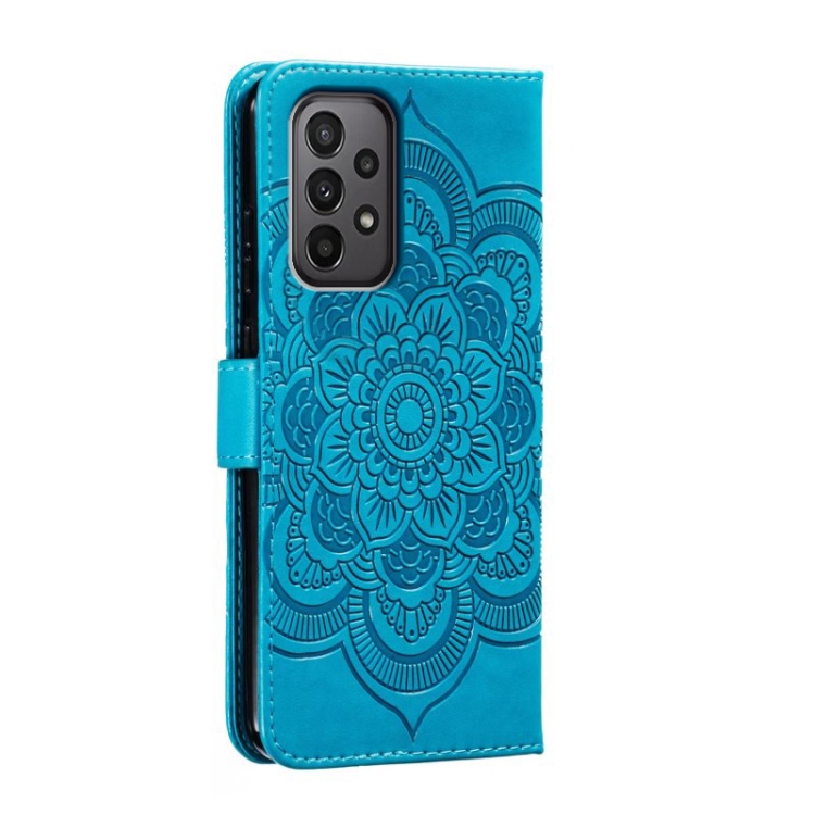  Samsung Galaxy A24 5G Fodral Mandala Läder Blå