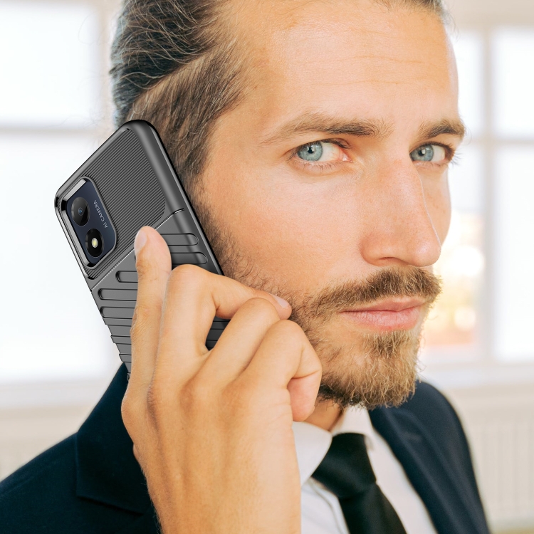  Motorola Moto E13 Skal Twill Textur Svart