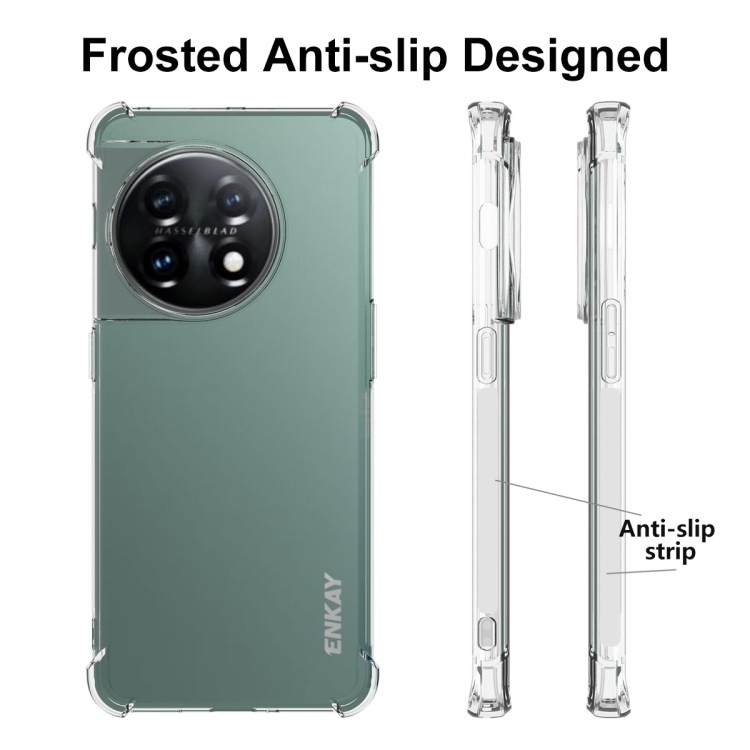 ENKAY ENKAY OnePlus 11 5G Skal Shockproof TPU Transparent