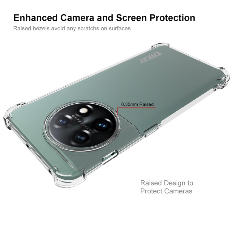 ENKAY ENKAY OnePlus 11 5G Skal Shockproof TPU Transparent