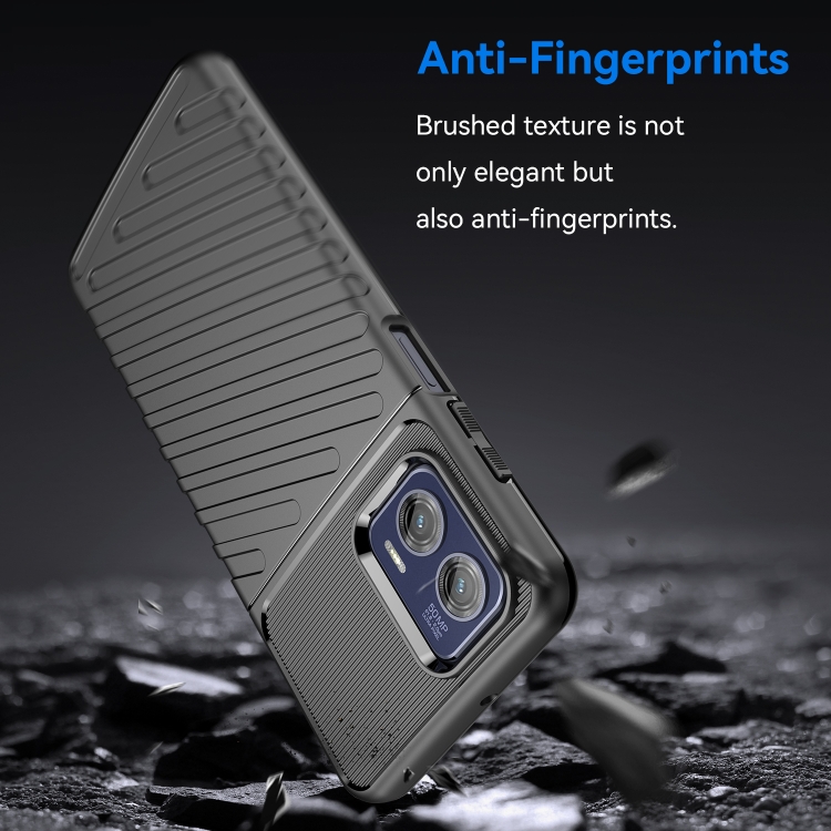  Motorola Moto G73 5G Skal Twill Textur Svart
