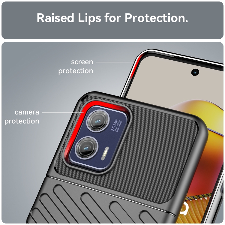  Motorola Moto G73 5G Skal Twill Textur Svart