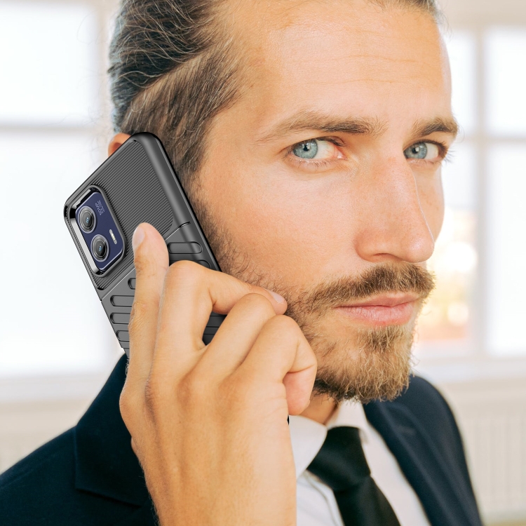  Motorola Moto G73 5G Skal Twill Textur Svart