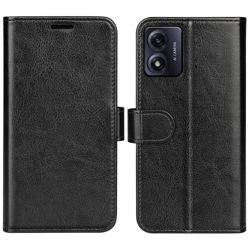  Motorola Moto E13 Fodral Crazy Horse Läder Svart