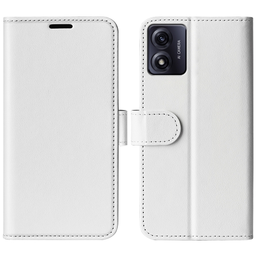  Motorola Moto E13 Fodral Crazy Horse Läder Vit