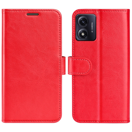  Motorola Moto E13 Fodral Crazy Horse Läder Röd