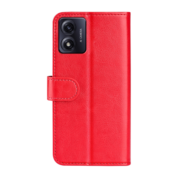  Motorola Moto E13 Fodral Crazy Horse Läder Röd