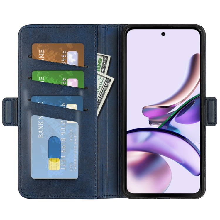  Motorola Moto E13 Fodral Magnetisk Stängning Blå