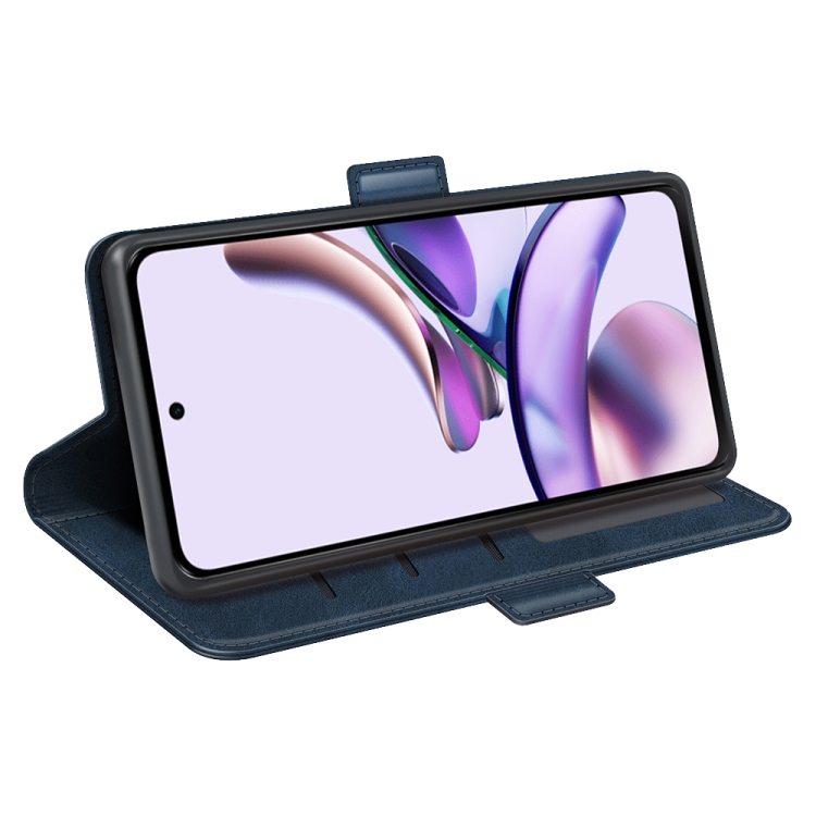  Motorola Moto E13 Fodral Magnetisk Stängning Blå