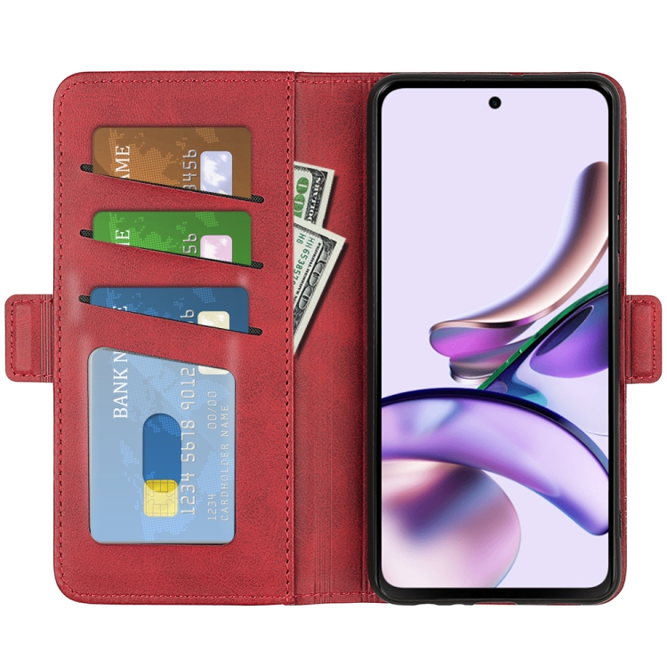  Motorola Moto E13 Fodral Magnetisk Stängning Röd