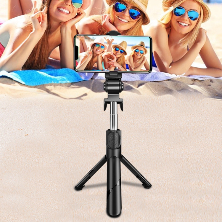  Selfie Stick Tripod Trådlös Bluetooth 360° Svart