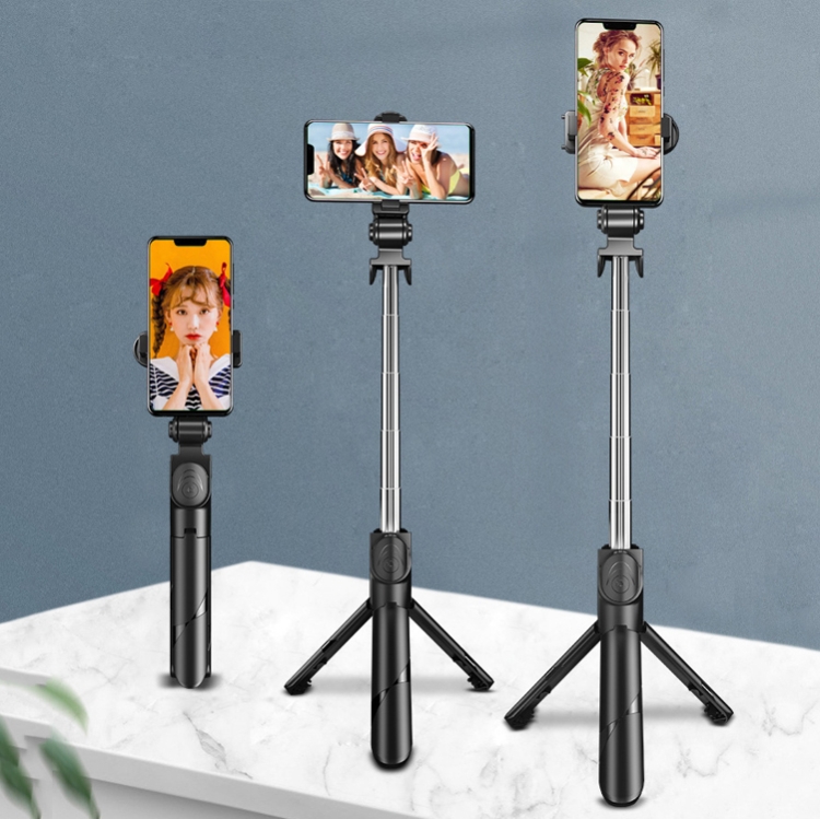  Selfie Stick Tripod Trådlös Bluetooth 360° Vit