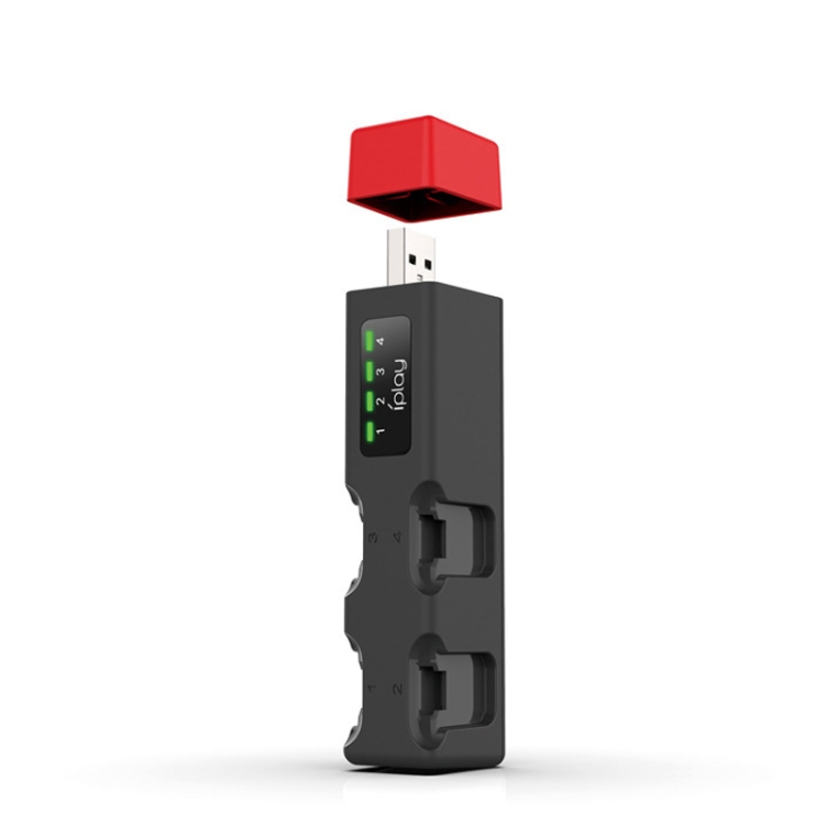 iPlay iPlay LED USB Laddare För 4x NSW Joy-Con Svart