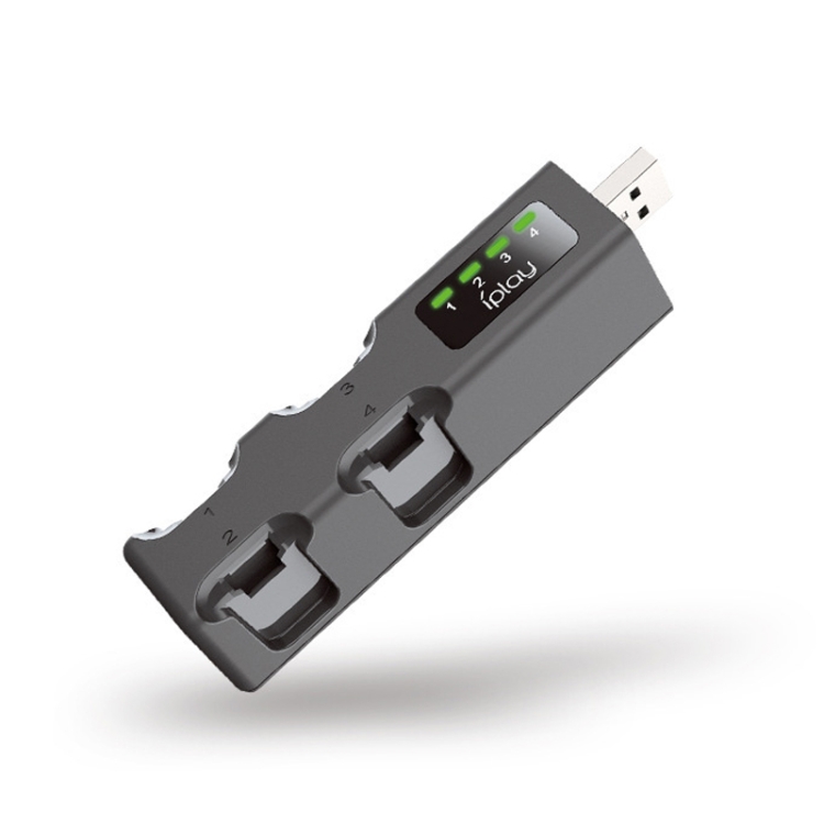 iPlay iPlay LED USB Laddare För 4x NSW Joy-Con Svart