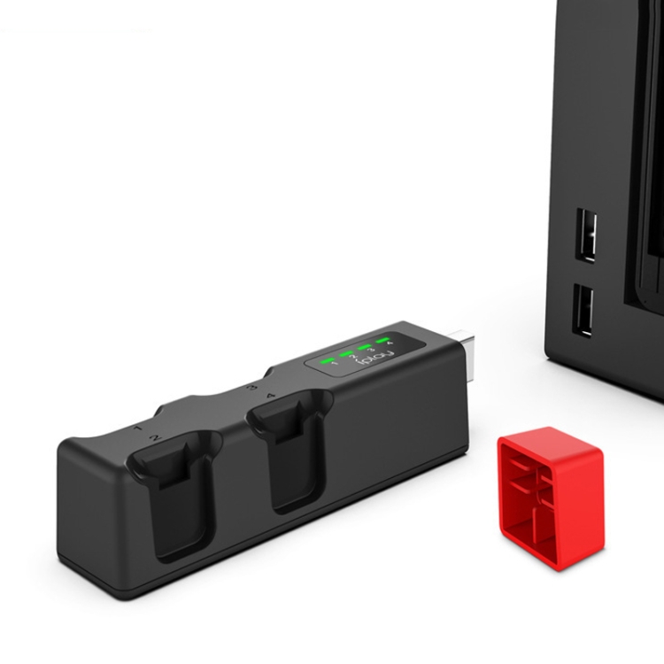 iPlay iPlay LED USB Laddare För 4x NSW Joy-Con Svart