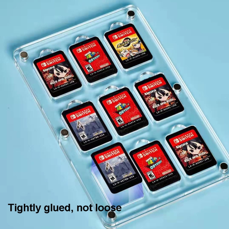  Magnetisk Förvaringsbox För 9 st Nintendo Switch Spel